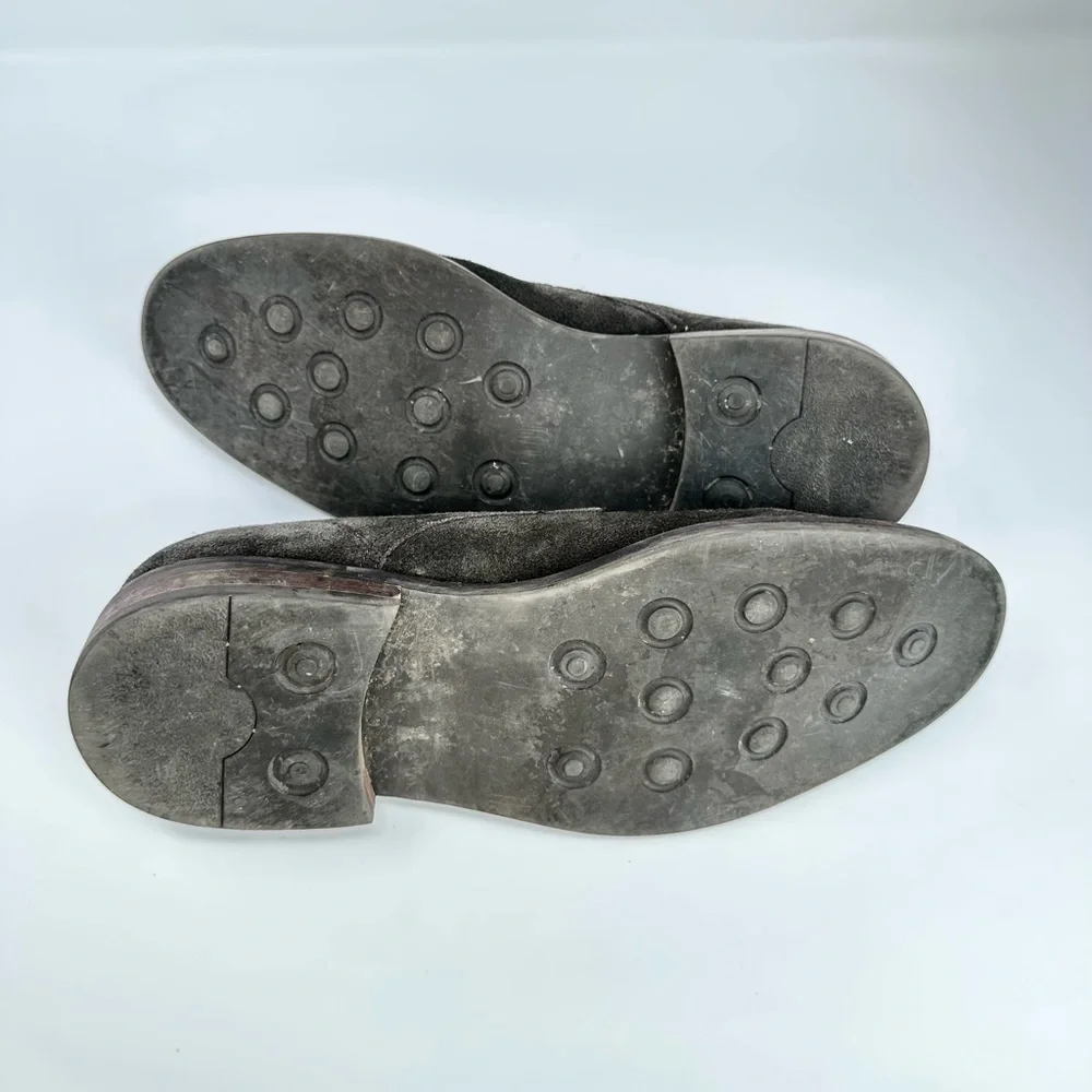 Men's‎ Suede Lace-Up Shoes - Olive